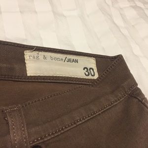 Rag & bone light brown skinny jeans